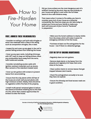 How to Fire Harden your home