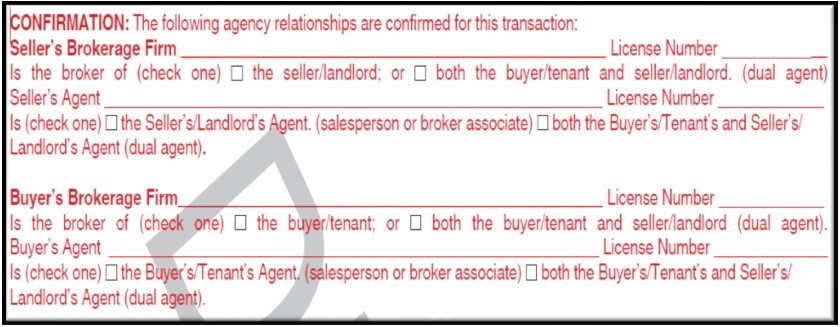 Changes to the Agency Confirmation