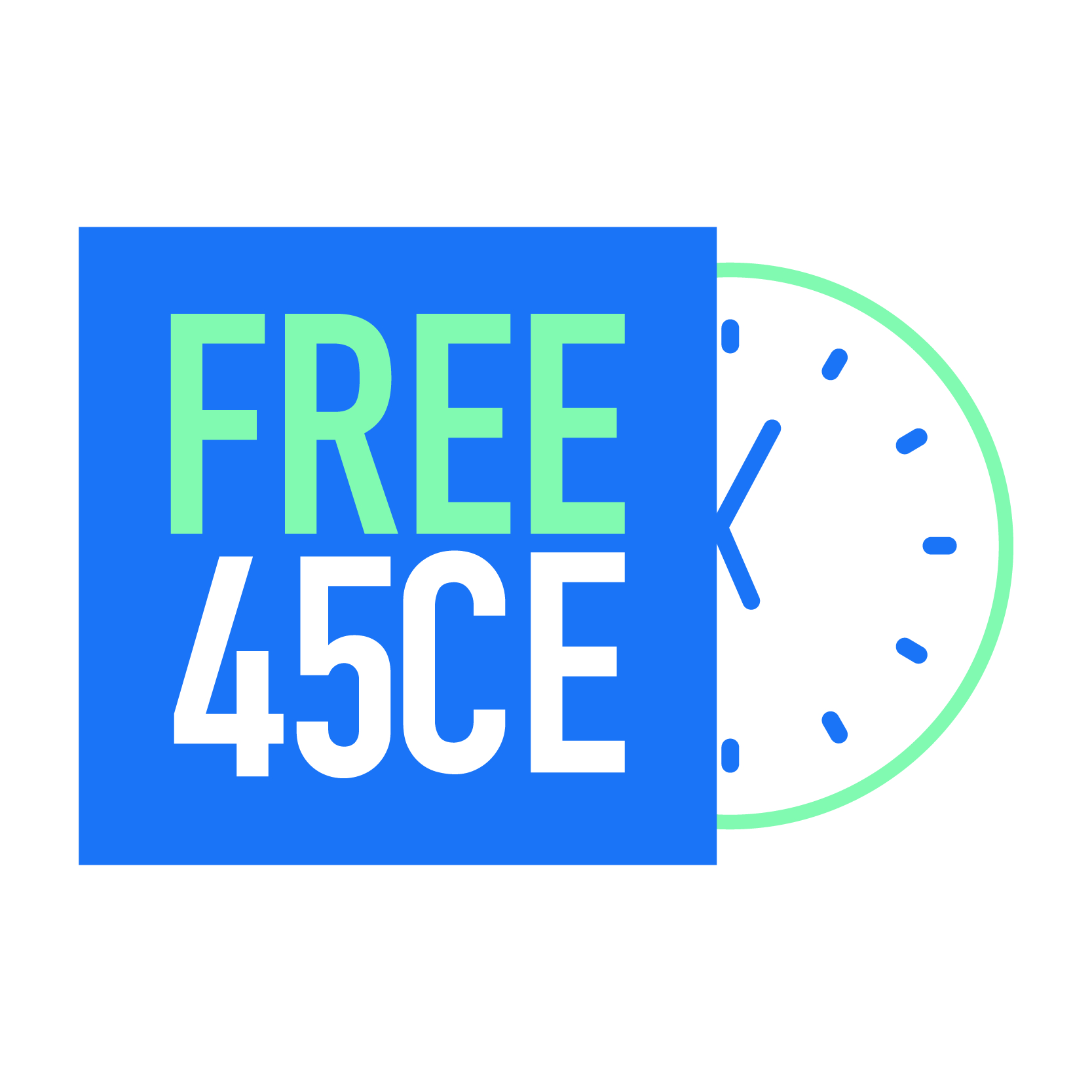 45 FREE CE Hours Logo